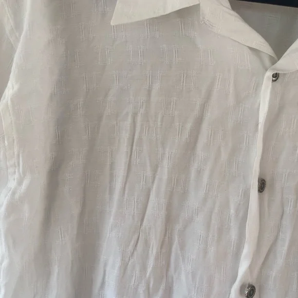 Versace Jeans Collection White Casual Button Down Shirt vintage - Picture 12 of 17